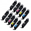 Multipack compatible Canon CLI-551 (11 cartouches)