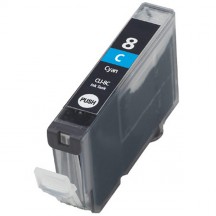 Cartouche compatible Canon CLI-8C (avec puce)