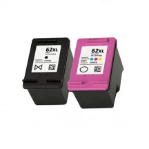 Lot 2 cartouches compatibles HP 62XL (Noir + Couleur)