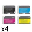 Lot de 4 cartouches compatibles Epson T6161 T6162 T6163 T6164