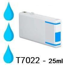 Cartouche compatible Epson T7022 XL - Cyan