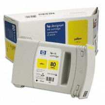 Cartouche HP 80 - Jaune (175 ml)