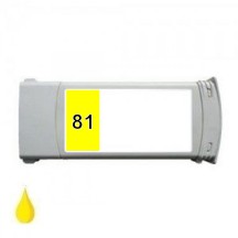 Cartouche compatible HP 81 - C4933A - Jaune