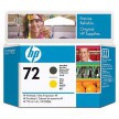 Tete impression HP 72 - Noir mate/Jaune