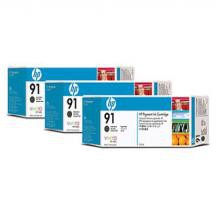 Multipack HP 91 - Noir (775 ml - Pack 3)