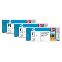 Multipack HP 91 - Gris clair (775 ml - Pack 3)