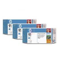 Multipack HP 91 - Cyan (775 ml - Pack 3)