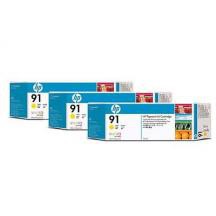 Multipack HP 91 - Jaune (775 ml - Pack 3)