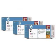 Multipack HP 91 - Magenta clair (775 ml - Pack 3)