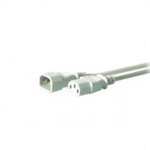 Cble d'extension C14 180 - C13 180, gris, 1,8 m, 3 x 0,75 mm