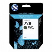 hewlett packard cartouche jet d'encre noir mate 728 69ml designjet/t730/t830