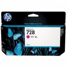 hewlett packard cartouche jet d'encre magenta 728 130ml designjet/t730/t830