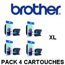 Pack de 4 Cartouches Brother LC-127XL LC-127XL (Noir + Cyan + Magenta + Jaune)