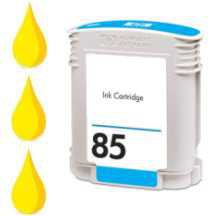 Cartouche compatible HP n85 Jaune (C9427A)