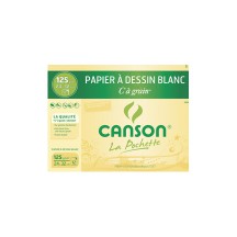 CANSON Papier à dessin 'C' à grain, 320 x 240 mm, 180 g/m2