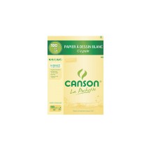 CANSON Papier  dessin "C"  grain, format A3, 224 g/m2