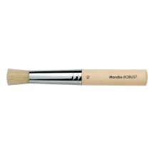 Marabu Pinceau brosse robuste, rond, taille 6, le manche