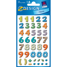 AVERY Zweckform autocollants Z-Design ´chiffres multicolores