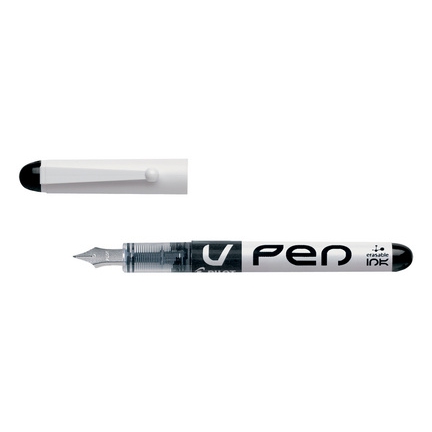 Pilot stylo plume v-pen effaçable, couleur de l'encre: bleu
