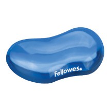 Fellowes Repose-poignet pour souris Crystal Gel, bleu