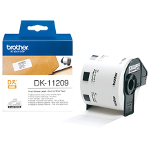 brother DK-11209 tiquettes adresses, 62 x 29 mm, blanches