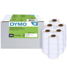 DYMO Etiquettes d'adresse LabelWriter, 89 x 28 mm, blanc