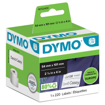 DYMO S0722430 - 99014 - tiquettes d'expdition 54x101 - blanc - 220 etiquettes