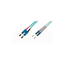 Câble à fibres optiques telegärtner, LC-Duplex mâle - SC-