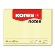 Kores Notes repositionnables "jaune", 125 x 75mm, uni, jaune