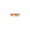 Kores Notes adhsives "NEON", 75 x 75 mm, uni, orange non