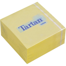 Tartan Bloc repositionnable, 76 x 76 mm, jaune, 400 feuilles