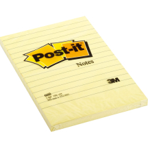 3M Post-it Notes adhsives, 102 x 152 mm, lign,