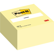 3M Post-it Notes bloc cube, 76 x 76 mm, jaune