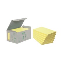 3M Post-it Notes adhésives Recycling Notes, 76 x 76 mm,jaune