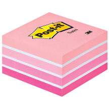 3M Post-it Notes bloc cube, 76 x 76 mm, rose pastel