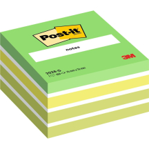 3M Post-it Notes bloc cube, 76 x 76 mm, vert pastel