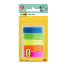 3M Bandes adhsives Post-it Index, 11,9 x 43,2 mm, dvidoir