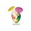 Susy card Parapluies de cocktail, tiges en bois, longueur: