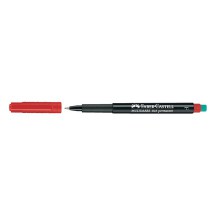 FABER-CASTELL Marqueur CD/DVD MULTIMARK permanent F, rouge
