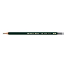 FABER-CASTELL crayon CASTEL 9000 avec gomme, HB,