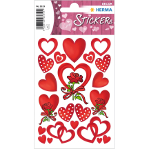 HERMA Sticker DECOR "Coeurs & Roses"