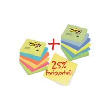 3M Post-it notes adhésives Promotion Pack 654ENDRP, 76x76 mm
