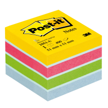 Post-it 3M professeur mini cube 2051-U, 51 x 51 mm, 400