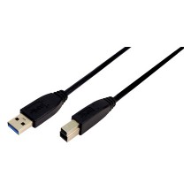 LogiLink Câble USB 3.0, USB-A - USB-B mâle, 2 m, noir