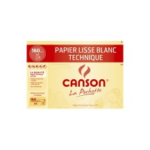 CANSON papier de dessin technique, format A4, 160 g/m2,