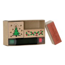 HEYDA Kit de tampons à motif 'Noël', en bois, 3 pièces