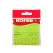 Kores Notes adhsives "NEON", 75 x 75 mm, uni, vert non