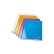 LEITZ Carnets WOW, format A4, quadrill, bleu mtallique