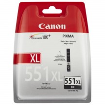 canon cartouche jet d'encre noir cli-551xlbk 11ml --- mg/5450/6350 ip/7250