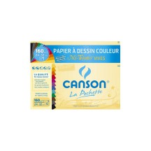 CANSON Papier dessin Mi-Teintes, 320 x 240 mm, assorti dans